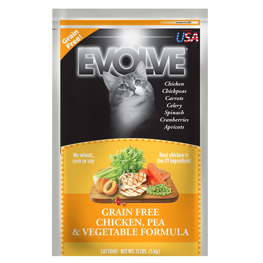 Evolve Grain Free Chicken, Pea & Vegetable Cat Food