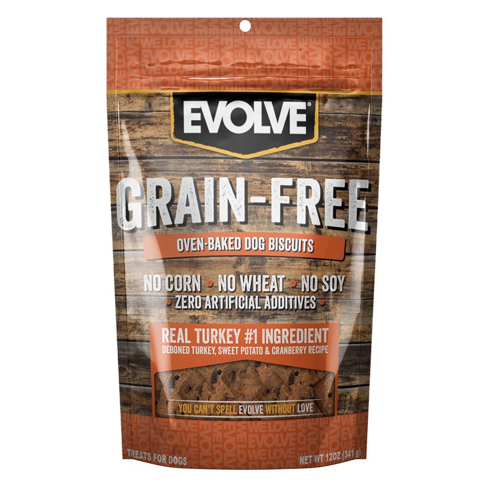 Evolve Grain Free Turkey, Sweet Potato & Cranberry Biscuits